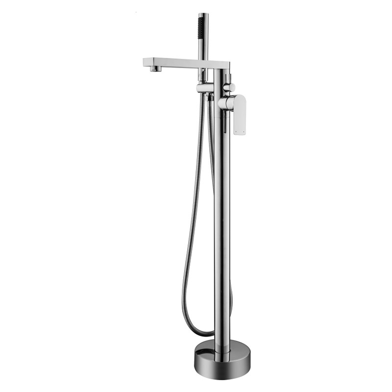 ကြမ်းပြင်ရပ်နေရေချိုးကန်ရေချိုးကန် faucet